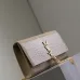 Saint Laurent Croc - Embossed Leather Crossbody Bag With Gold Tassel size:24×15×5cm #A53697