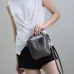 Saint Laurent Lizard - Embossed Leather Bucket Bag With Gold YSL Logo size:15×13×6cm #A53703