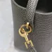 Saint Laurent Lizard - Embossed Leather Bucket Bag With Gold YSL Logo size:15×13×6cm #A53703