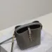 Saint Laurent Lizard - Embossed Leather Bucket Bag With Gold YSL Logo size:15×13×6cm #A53703