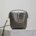 Saint Laurent Lizard - Embossed Leather Bucket Bag With Gold YSL Logo size:15×13×6cm #A53703