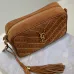 Saint Laurent Studded Suede Crossbody Bag With Iconic YSL Logo size:23×16×6cm #A53741