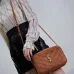 Saint Laurent Studded Suede Crossbody Bag With Iconic YSL Logo size:23×16×6cm #A53741