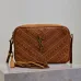 Saint Laurent Studded Suede Crossbody Bag With Iconic YSL Logo size:23×16×6cm #A53741