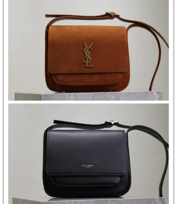 Saint Laurent Solferino Crossbody Bags In Suede And Leather Finishes size:22×16.5×12cm #A53742