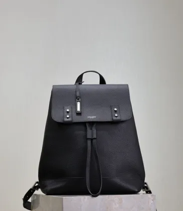 YSL Black Leather Backpack With Refined Design And Functional Elegance #A50336