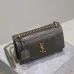 Saint Laurent Lizard - Embossed Leather Crossbody Bag With Gold YSL Logo size:22×8×16cm #A53700