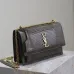 Saint Laurent Lizard - Embossed Leather Crossbody Bag With Gold YSL Logo size:22×8×16cm #A53700