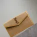 Saint Laurent Rattan - Leather Envelope Clutch With Iconic YSL Logo size:27×16×2cm #A53696