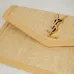 Saint Laurent Rattan - Leather Envelope Clutch With Iconic YSL Logo size:27×16×2cm #A53696
