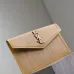 Saint Laurent Rattan - Leather Envelope Clutch With Iconic YSL Logo size:27×16×2cm #A53696