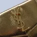 YSL Uptown Gold Snakeskin Clutch, 27 x 16 x 2 cm #A63202