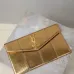 YSL Uptown Gold Snakeskin Clutch, 27 x 16 x 2 cm #A63202