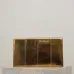 YSL Uptown Gold Snakeskin Clutch, 27 x 16 x 2 cm #A63202