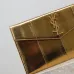 YSL Uptown Gold Snakeskin Clutch, 27 x 16 x 2 cm #A63202