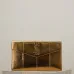 YSL Uptown Gold Snakeskin Clutch, 27 x 16 x 2 cm #A63202