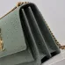 YSL Uptown Gold Snakeskin Clutch, 27 x 16 x 2 cm #A63203