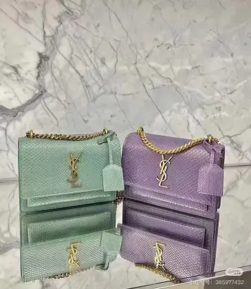 YSL Uptown Gold Snakeskin Clutch, 27 x 16 x 2 cm #A63203