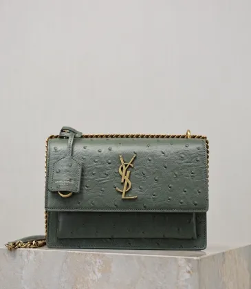 YSL Uptown Gold Snakeskin Clutch, 27 x 16 x 2 cm #A63204