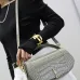 YSL VOLTAIRE Crocodile-Embossed Handbag, 24 x 15 x 5 cm #A63201