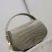 YSL VOLTAIRE Crocodile-Embossed Handbag, 24 x 15 x 5 cm #A63201