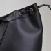 YSL Black Leather Tote Bag With Distinctive V - Shaped Structure #A51652
