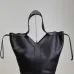 YSL Black Leather Tote Bag With Distinctive V - Shaped Structure #A51652