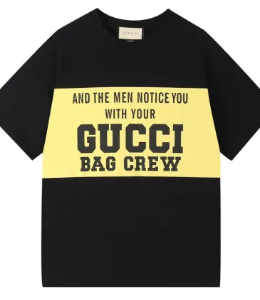 Gucci AAA+ good quality T-Shirts for Men/Women Black/Beige #999926331