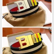 BALLY AAA+ belts Luxury Leather Belts Smooth Buckle Designer Belt width:3.4cm #A54013