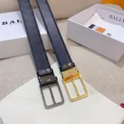BALLY AAA+ belts Luxury Leather Belts Smooth Buckle Designer Belt width:3.4cm #A54015