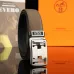 Hermès Classic Leather Belt with H Logo Buckle #A46197