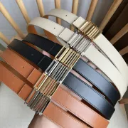 Loewe Leather Belts Luxury Design Fashion Original leather Genuine packaging width:2.8cm #A53998