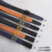 Loewe Leather Belts Luxury Design Fashion Original leather Genuine packaging width:3.2cm #A54000