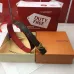 Women's Louis Vuitton AAA+ Belt Red cowhide cross pattern base 3CM #A44625