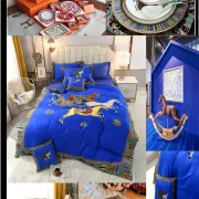 Bedding sets duvet cover 200*230cm duvet insert and flat sheet 245*250cm  throw pillow 48*74cm #99901030