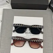 Chanel Sunglasses women' fashion  Rectangle Butterfly glasses #A53479