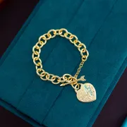 Tiffany Classic Heart Pendant Bracelet Women's Toggle & Link Styles #A52305 Tiffany Classic Heart Pendant Bracelet Women's Toggle & Link Styles #A52305