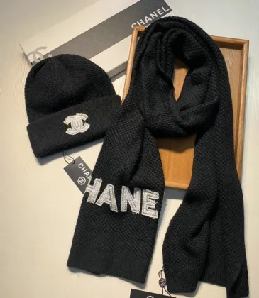 Chanel Wool knitted Scarf and cap #999909578