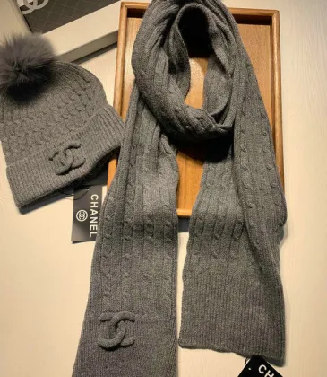 Chanel Wool knitted Scarf and cap #999909621