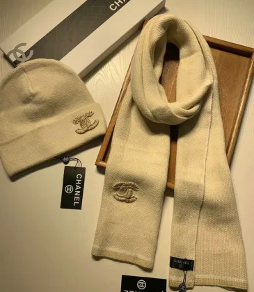 Chanel Wool knitted Scarf and cap #999909625