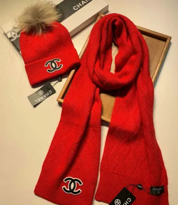 Chanel Wool knitted Scarf and cap #999909636