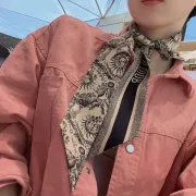 Dior Scarf Small scarf decorate the bag scarf strap #A48622
