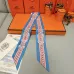 HERMES Scarf Small scarf decorate the bag scarf strap #A48565