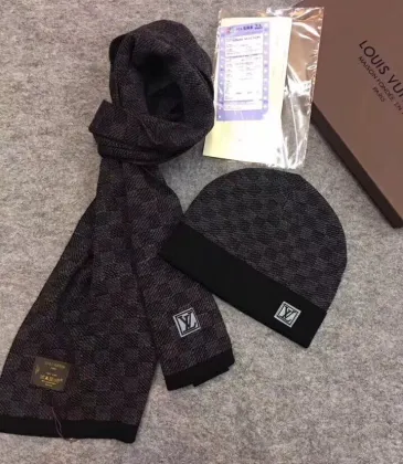 Louis Vuitton Wool knitted Scarf and cap 185*35cm #9108729