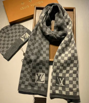 Louis Vuitton Wool knitted Scarf and cap #999909590