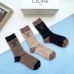 High quality  classic fashion design cotton socks hot sell brand Celine socks for  women and man 3 pairs #999930299