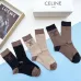 High quality  classic fashion design cotton socks hot sell brand Celine socks for  women and man 3 pairs #999930299