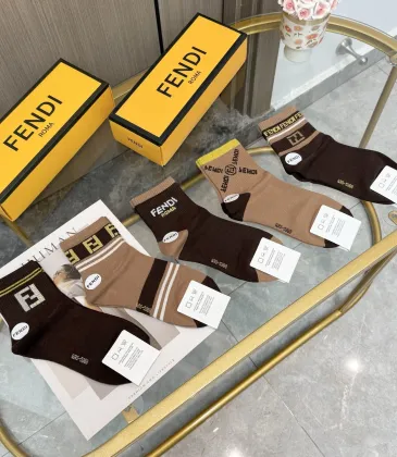 Socks  super classic featuring  double F logo  cotton  breathable and comfortable. #A59247