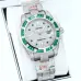 Rolex Stainless Steel Watch with Full Diamond Pave and Colored Sapphires 41mm #A46397
