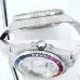Rolex Stainless Steel Watch with Full Diamond Pave and Colored Sapphires 41mm #A46397